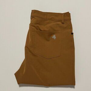 Fourlaps Golf Pants Chino Stretch Performance Athletic Khaki Men's size 34x32